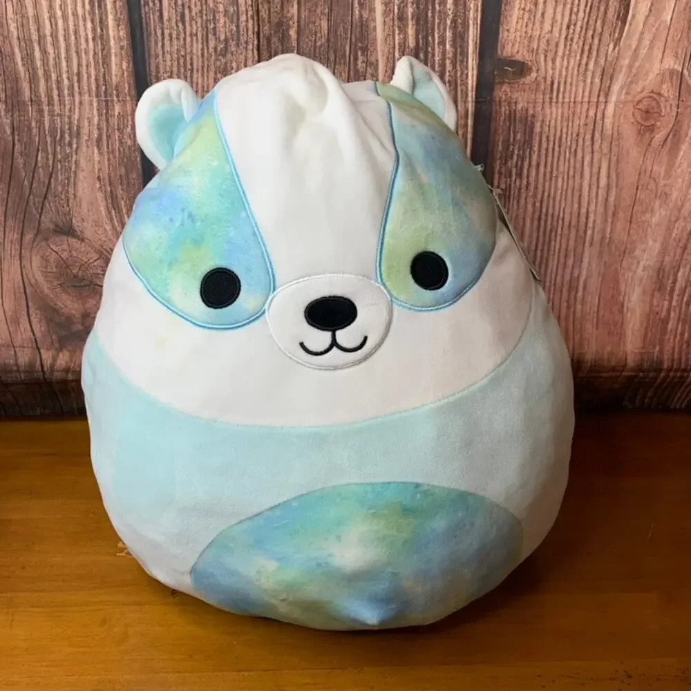 NWT Squishmallows Banks Badger Blue Teal Tie Dye 16in‎